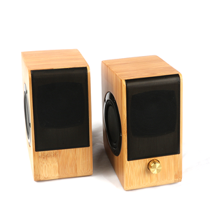 classic design eco friendly custom bamboo speaker for laptop/computer/mobile phone or other portable audio player