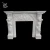 Import classic design marble fireplace surround/custom size arch marble fireplace surround FPL-021 from China