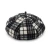 Import Classic Festival Grid England Red checked Lady Romantic Bowler Wool Berets from China
