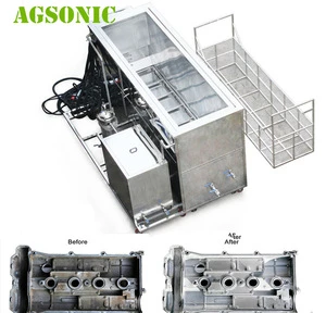 Cleaning Aluminum And Car Iron Cylinder Heads And Blocks Clean Tank Aircraft Parts Big Ultrasonic Cleaner Machine