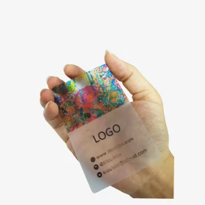 Clear transparent PVC plastic business cards printing