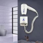 Cold and Hot Air Wall Mounted Hair Dryer  available for Hotel ABS White Hair Dryer The XINDA RCY-120 18A