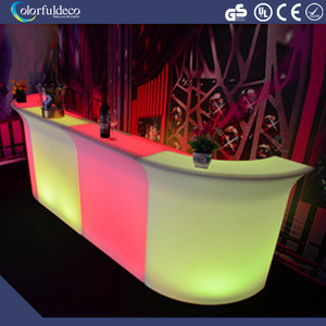 Buy Colorful Waterproof Plastic Nightclub Furniture Led Corner Bar ...