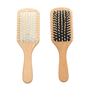 Comb Hair Care Brush Massage Wooden Spa Massage Comb 3 Color Antistatic Hair Comb Massage Head Promote Blood Circulation