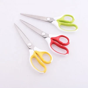 Comfortable Soft Handles in a Variety of Colors - Multi-Purpose scissors  - Perfect for Cutting Paper, Fabric, Photo