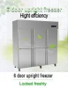 Commercial 6 Door upright display freezer in Refrigeration Equipment,Upright freezer deep freezer with drawer