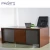Import Commercial Furniture L Shaped Set Round Wire Hole Desk Executive Table Office from China