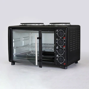Competitive price multi-function table top electric toaster oven with hot plates