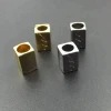 Cord End Tip Gold/Silver Alloy Cylinder End Stoppers For Hoodies Trousers
