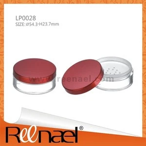 cosmetic packaging eyeshadow container/eye shadow jar with diamond design lid