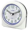 Creative Home Decoration Accessories LED Colorful Backlight Melody Plastic Table Alarm Clock for Kids