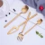Import Creative matt gold flatware hanging cutlery table ware cutlery set dinnerware stainless steel from China
