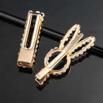 Crystal rabbit alligator clips heart hair barrette clip hairpin accessories claw clip bow bling