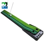 Custom  Auto Ball Return Professional Portable Golf Putting Mat Green  Indoor Golf Putting Mats Practice Training Aids