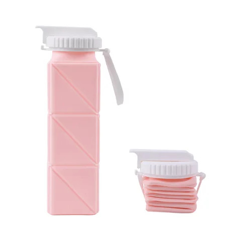 Buy Custom Bpa Free Silicone Foldable Water Bottles Travel Gym ...