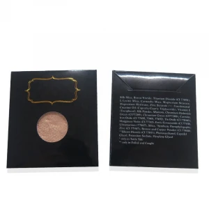 Custom Cosmetic Eyeshadow Pan Packaging Box Envelope Paper Envelope For Eyeshadow