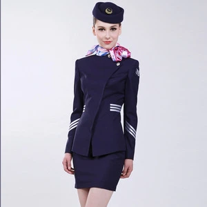 Custom Design Flight emirates airline stewardess pilot uniform