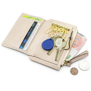 Custom folding wristbands handbag car key card holder wallet for ladies