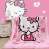 Custom Hello Kitty Cartoon Printed Children&prime; S Flannel Casual Blanket