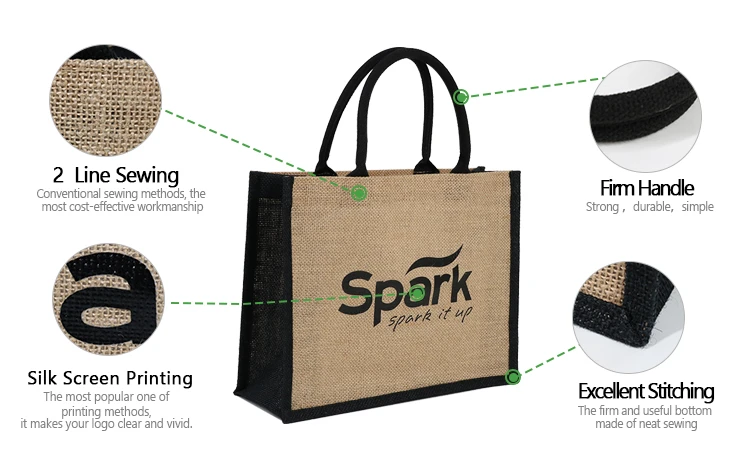 Custom jute shopping bag/para personalizar bolsas de yute/bolsa yute