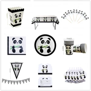 Custom Kids Party Tableware Sets Disposable Wholesale Birthday Party Supplies