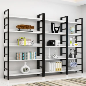 Custom made 5 tiers living room metal display book rack kids book shelf