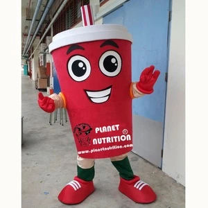 custom made red cup mascot costume,accept OEM order