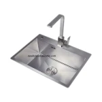Custom Made Restaurant Dish Washing Sinks 304 Stainless Steel Silver Brushed Kitchen Sink