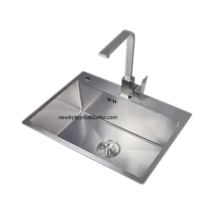 Custom Made Restaurant Dish Washing Sinks 304 Stainless Steel Silver Brushed Kitchen Sink