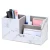 Import Custom Marble artificial leather hotel set include pen holder tray coaster set from China