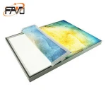 Custom outdoor advertising aluminum profile fabric light box sign