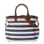 Import Custom private label black and white stripe canvas baby diaper bags for mothers from China