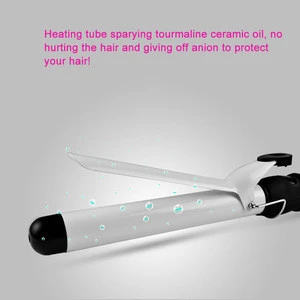 custom professional heat barrel size universal voltage 45w electric hair curler with the clip