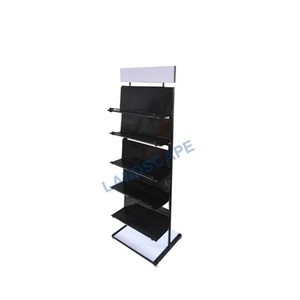 Custom promotion single book display stand for bookstore/manufacturer supply metal display magazine rack