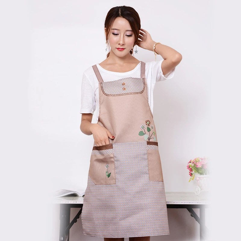 Custom quality polyester chef apron cotton kitchen apron  waterproof apron