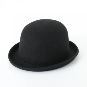 Custom Wool Felt Roll Brim Bowler Hard Hats
