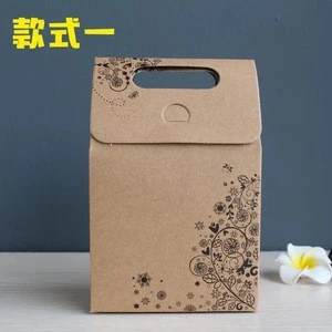 Customized folding kraft paper bag for gift/clothing package