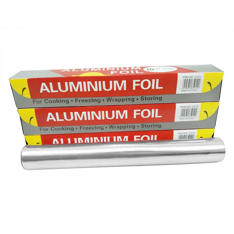customized food grade household Catering 8011 aluminum foil roll for food packaging cooking frozen barbecue OEM