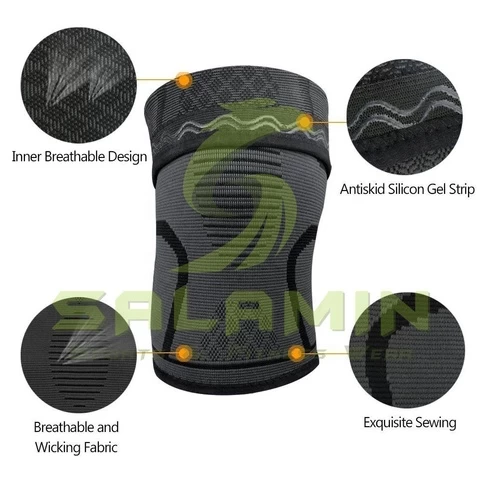 Customized Gym Fitness Training Sports Knee Pads Weightlifting Squats Compression 7mm Neoprene Knee Sleeves