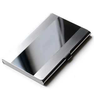 Customized LOGO Stainless Steel  Business Card Holder