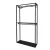 Import Customized Metal Simple Clothes retail shop interior design garment store display cabinet furniture display clothing rack from China