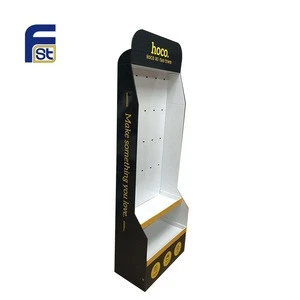 Customized Size Custom Cardboard Hook Display For Mobile Phone Accessories
