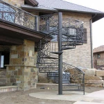 Decorative Classic Steel Spiral Staircase outdoor metal staircase wrought iron spiral stairs