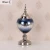 Import Decorative furniture accessories beautiful blue glass bottle for home decoration from China