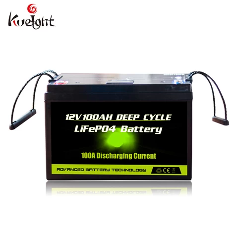Deep Cycle lead acid replacement battery 12V 12.8V 100Ah rechargeable LiFePO4 lithium Battery pack long lifespan lipo