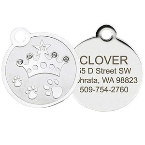 Designer Personalized Stainless Steel Pet Id Tags for Dogs & Cats. Fun for Every Pet!