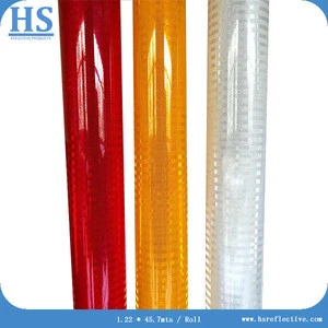 diamond grade reflective sheeting for high visibility color reflective material