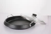 Die-cast Aluminum Korean rice cake soup Marble Coating Casserole High Quality Sauce Pot,multi-function induction stove fry pan