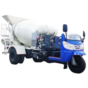 Diesel engine tricycle truck 2m3 mobile small concrete mixer