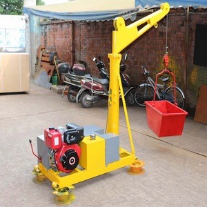 diesel jib hoist crane/small portable jib hoist for lifting 500kg 1000kg
